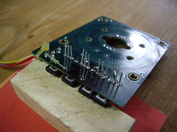B215 Transistoren umgebogen